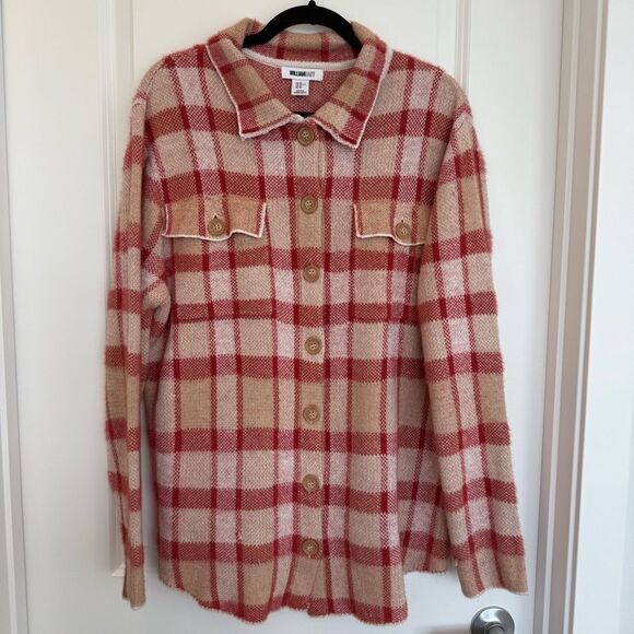 William Rast Sweaters - WILLIAM RAST | Plaid Button Down Sweater